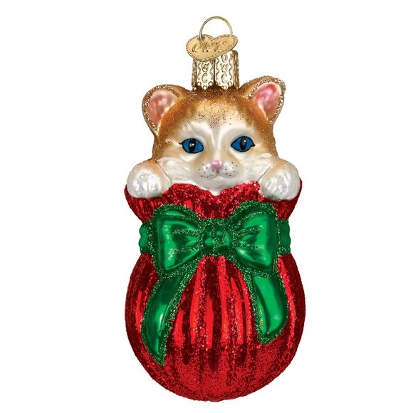 Letting Cat Out Of The Bag Ornament with Keepsake Box |Old World Christmas| NWT - Picture 4 of 8